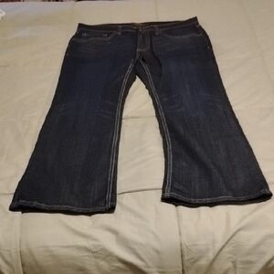 Men's Dark Blue Bootcut Jeans